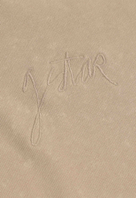 Washed A Line Script Sweater