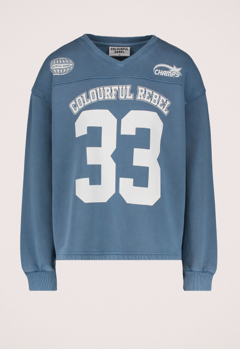 Washed Baseball Sweater