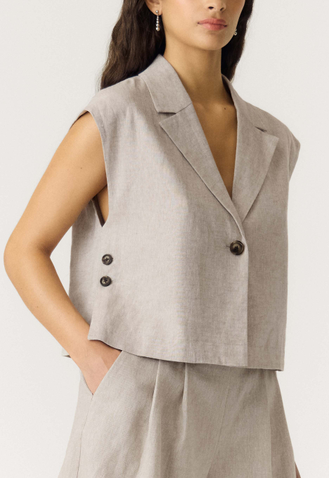 Usuma Linnenmix Gilet