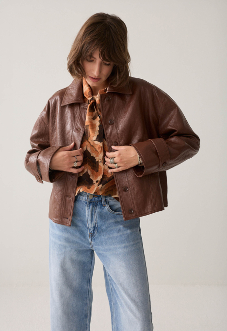 Faux Leather Jacket