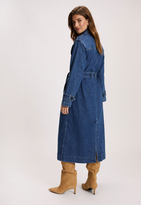 Denim Trench Jacket