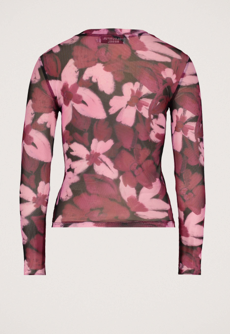 Ninsy Mesh Flare Sleeve Top