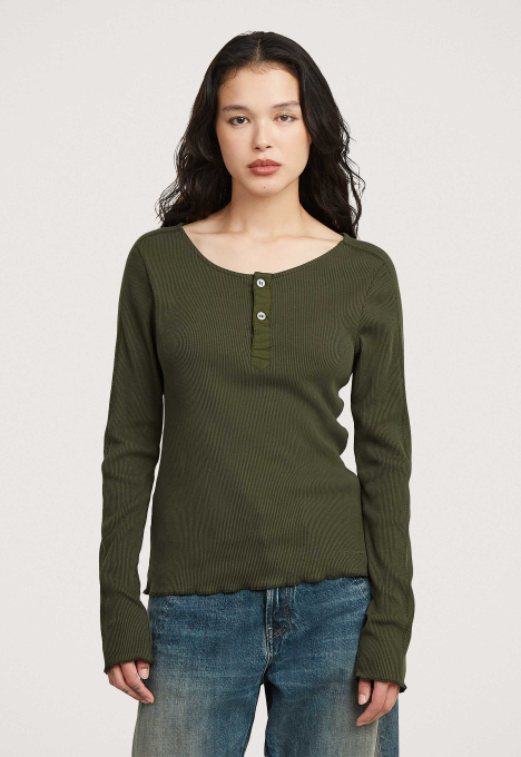 Slim Henley Longsleeve T-Shirt