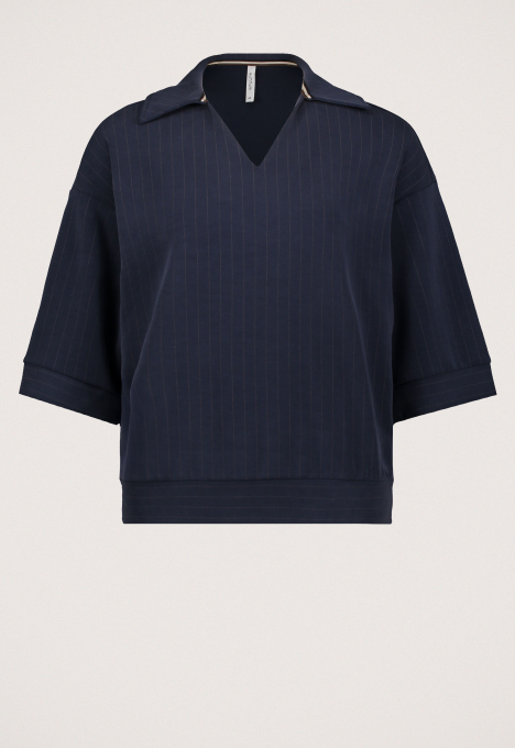 Pinstripe Scuba Polo
