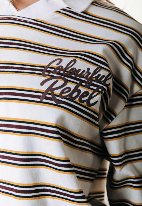 Sport Collar Striped Longsleeve Polo
