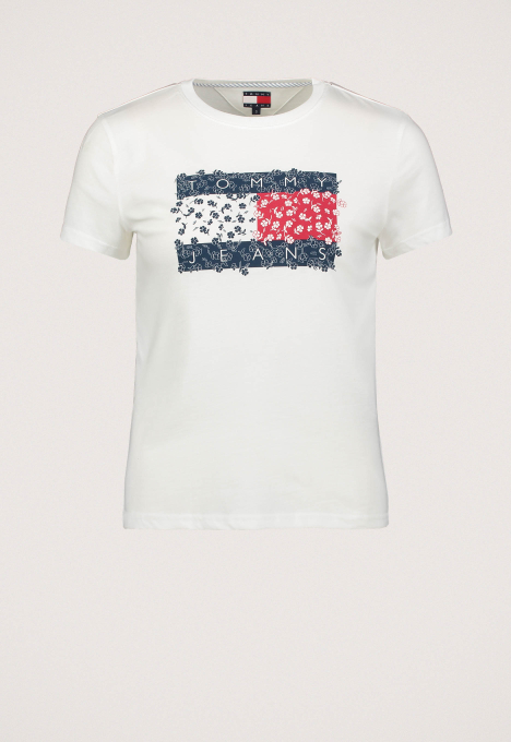 DW0DW20897 Reg floral flag tee