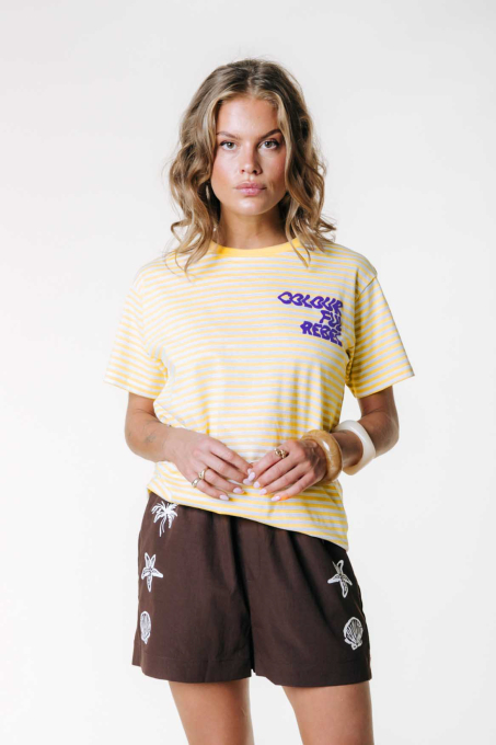 Puff Logo Striped T-shirt