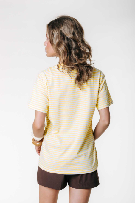 Puff Logo Striped T-shirt
