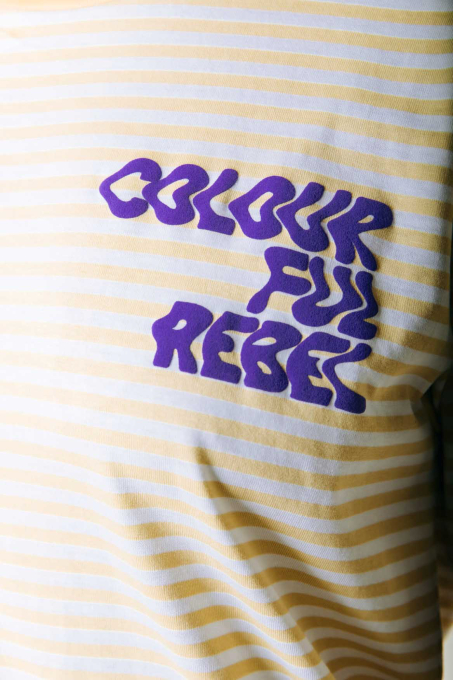 Puff Logo Striped T-shirt