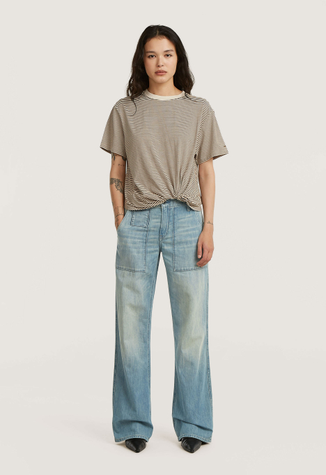 Stripe Relaxed Knot T-Shirt