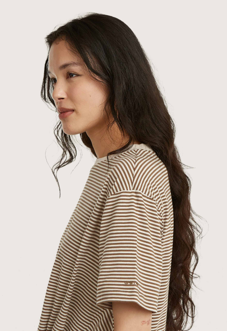 Stripe Relaxed Knot T-Shirt