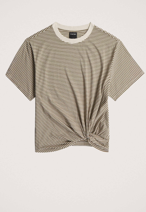 Stripe Relaxed Knot T-Shirt