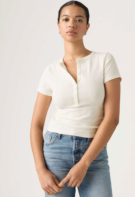 Dry Goods Pointelle Henley