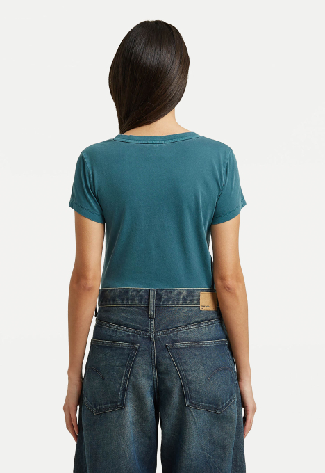 Overdyed Slim V T-Shirt