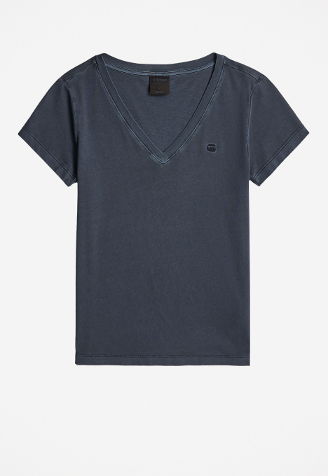 Overdyed Slim V T-Shirt