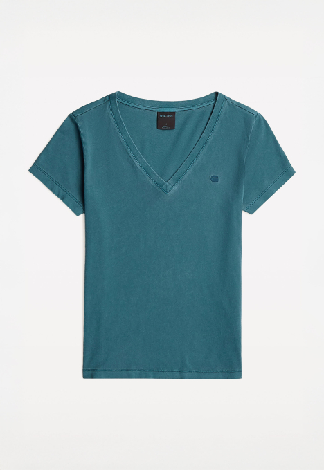 Overdyed Slim V T-Shirt