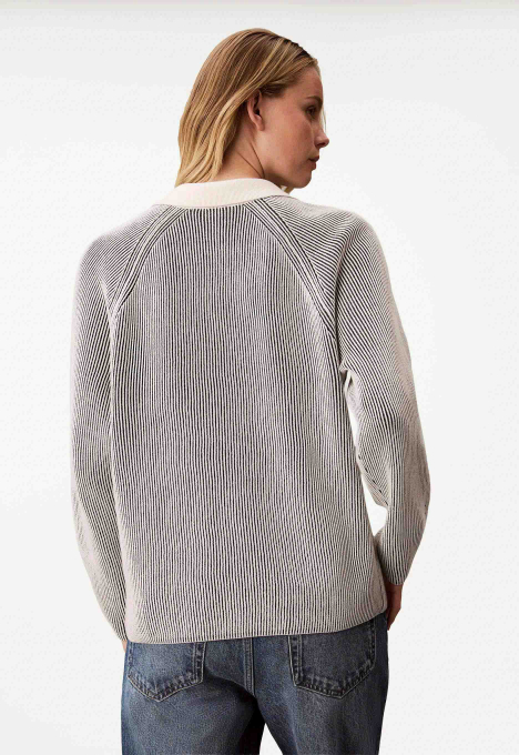 Bicolor Rib Trui