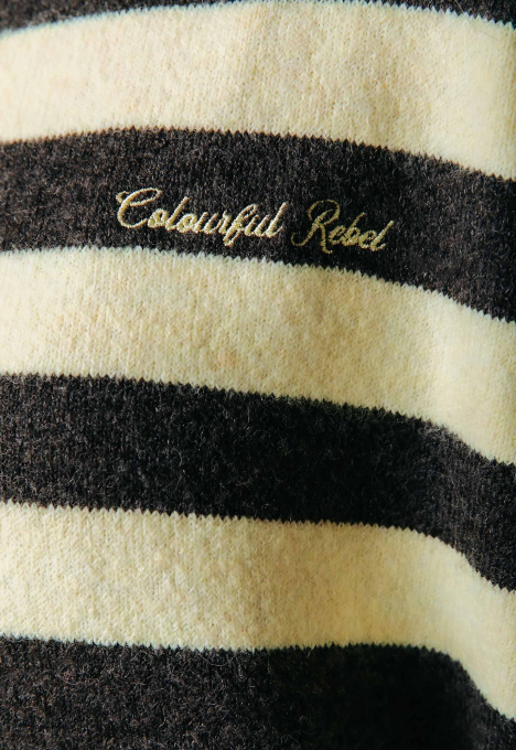 Linsey Striped Fluffy Knit