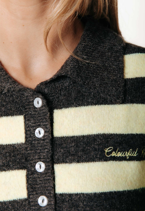 Linsey Striped Fluffy Knit