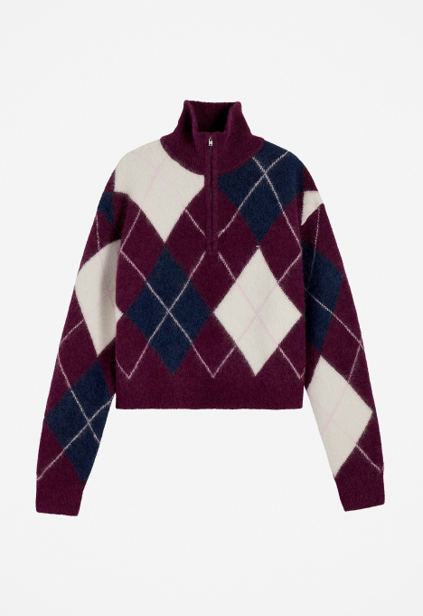 Fluffy Quarter Zip Trui
