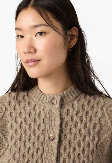 Charlotte Crewneck Cardigan Vest