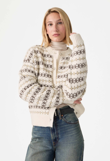 Charlotte Crewneck Cardigan Vest
