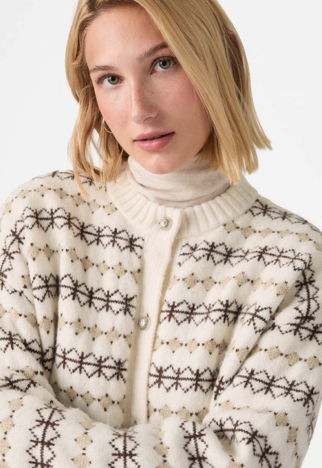 Charlotte Crewneck Cardigan Vest
