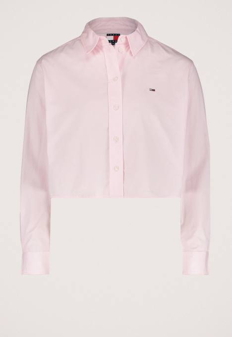 Cropped Poplin Blouse