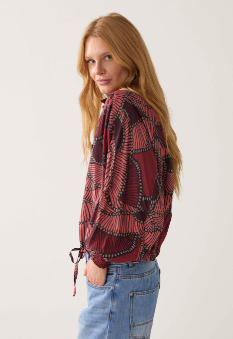 All-Over Print Blouse