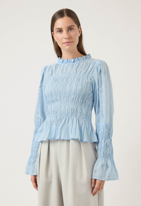 Yasrava Gesmokte Blouse