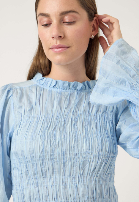 Yasrava Gesmokte Blouse