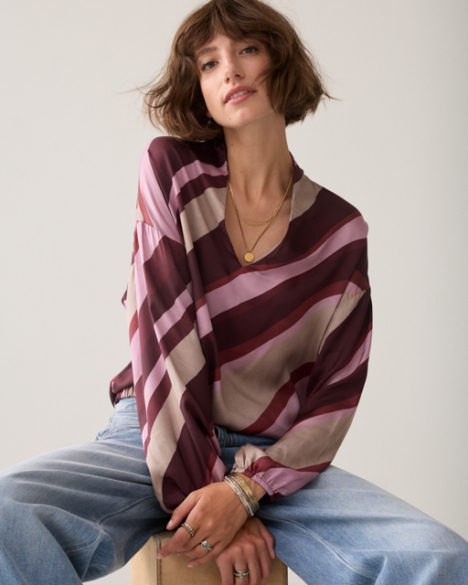 Stripe Ecovero Top
