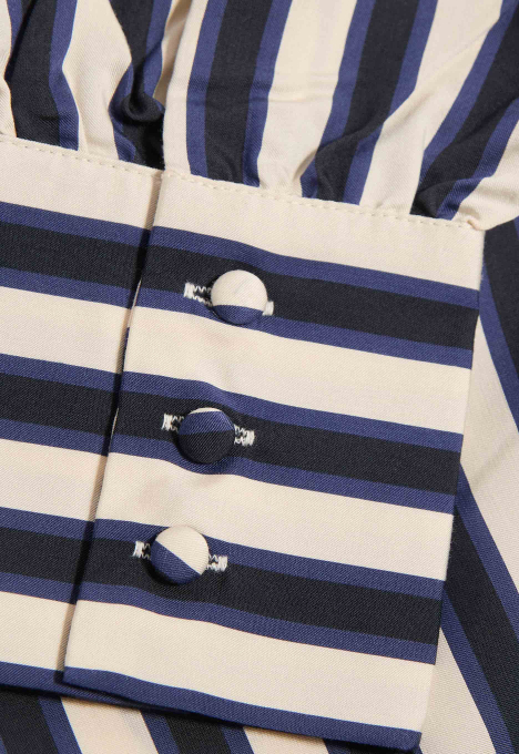 Stripe Satin Blouse 