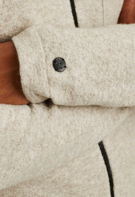 Wool Blend Zip Jacket