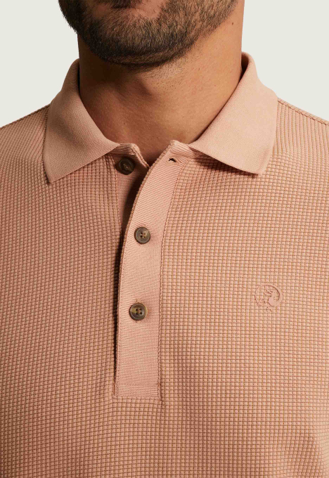 Waffle Structure Polo