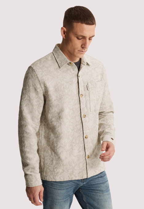 Graphic Flower Jacquard Overhemd