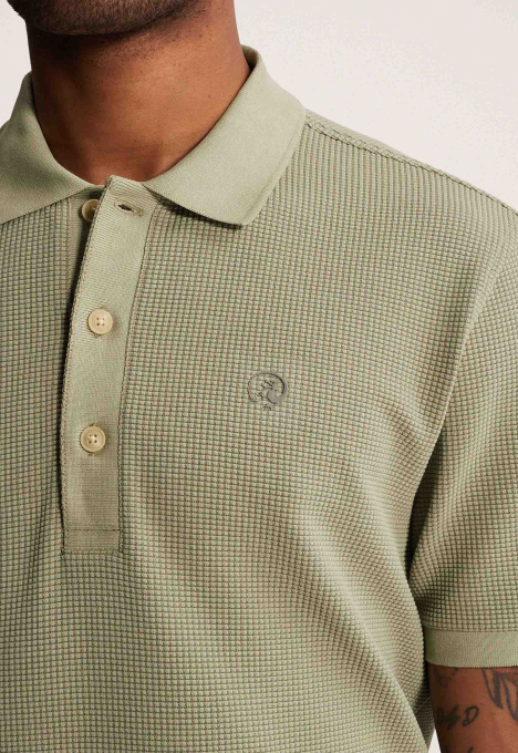 Waffle Structure Polo