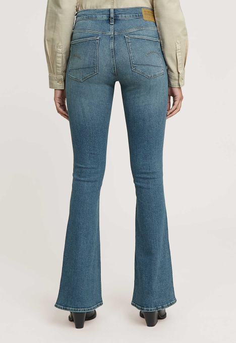 3301 Mid Waist Flared Jeans
