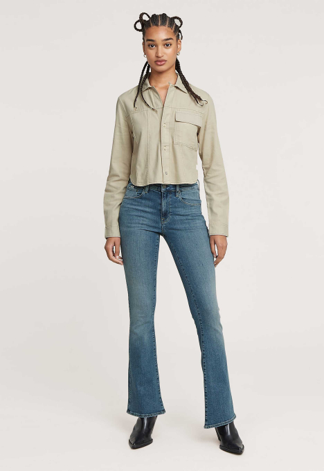 3301 Mid Waist Flared Jeans