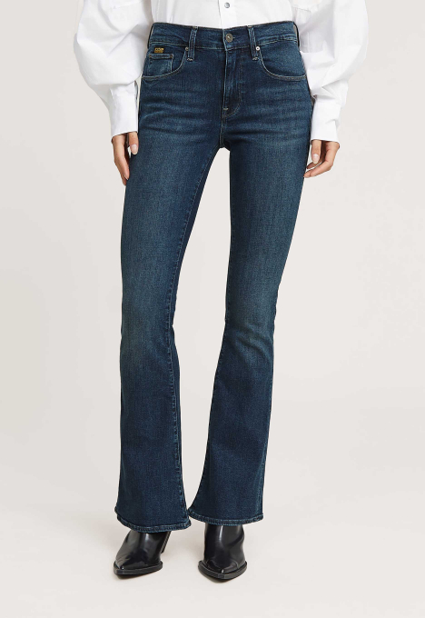 3301 Mid Waist Flared Jeans