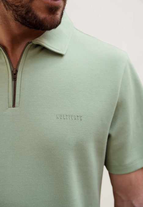 Luxury Zip Polo