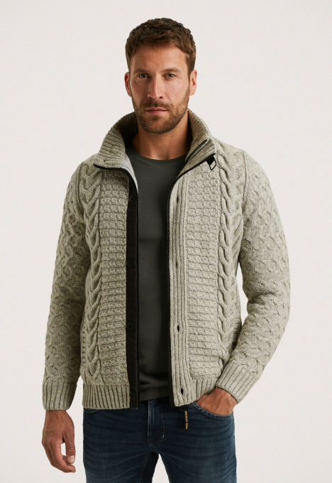 Yarn Knit Zip Vest