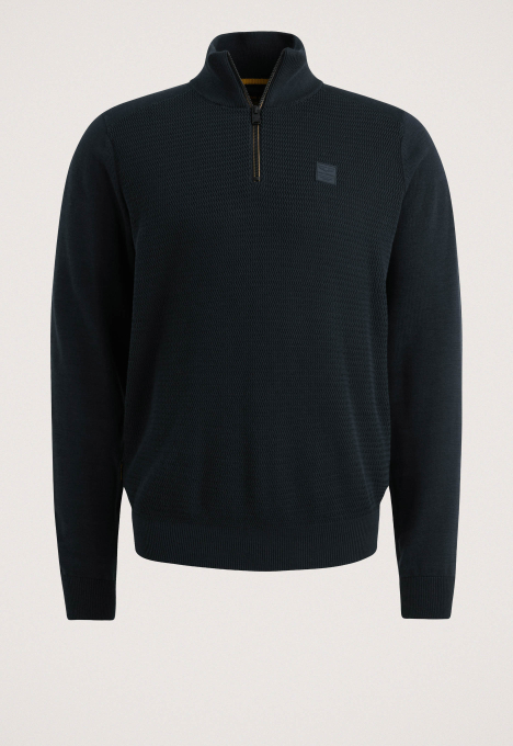 Cotton/Modal Half Zip Trui