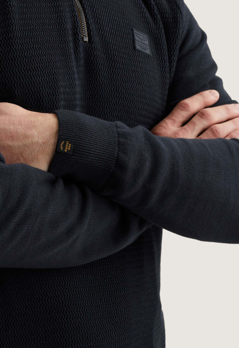 Cotton/Modal Half Zip Trui