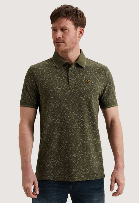 Allover Print Polo