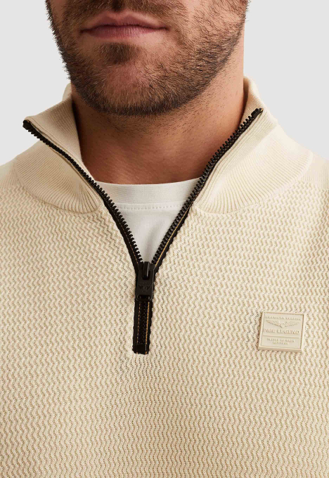 Cotton/Modal Half Zip Trui