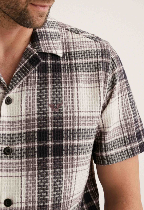 PSIS2603262 Short Sleeve Shirt Waffle Bi