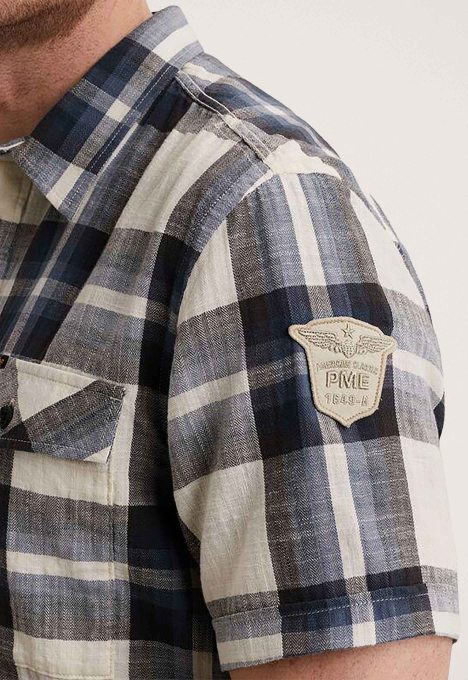 Slub Block Check Overhemd