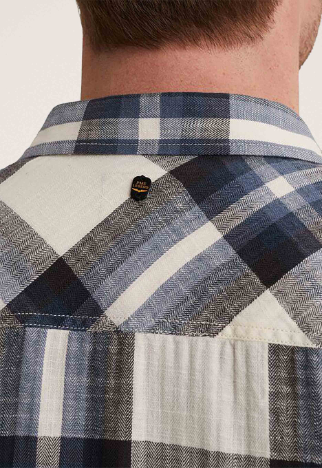 Slub Block Check Overhemd