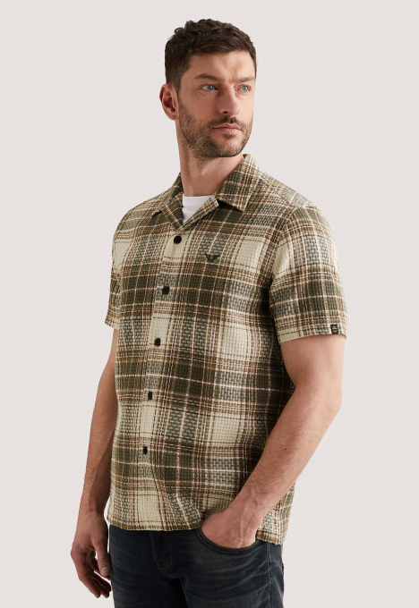 PSIS2603262 Short Sleeve Shirt Waffle Bi